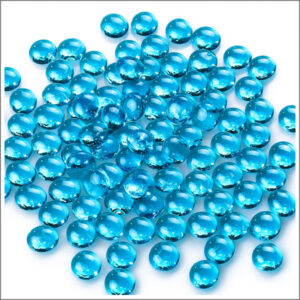 Light Blue 17-19mm Glass Nuggets (Gems)