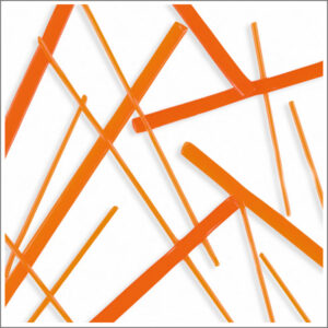 Oceanside Compatible Orange Opal Noodles (N-2702-F)