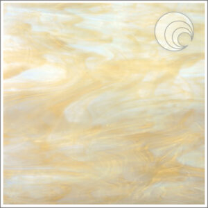 Oceanside White & Pale Amber Semi-Translucent Glass (315-02S-F)