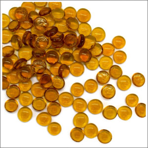 Light Amber 17-19mm Glass Nuggets (Gems)