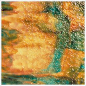 Uroboros Light Brown, Dark Brown & Sky Blue Granite Glass (65-19)