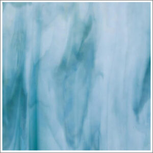 Bullseye Powder Blue Opalescent & Marine Blue Transparent Streaky 90 C.O.E. Glass (002108-0000)