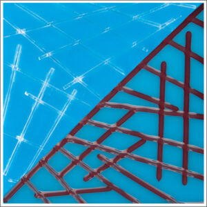 Oceanside Compatible Red Reactive Transparent Stringer (S-003-F)
