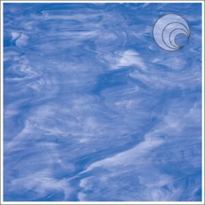 Oceanside Light Blue & White Semi-Translucent Glass (337-2S-F)