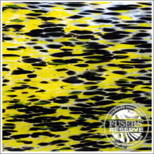 Oceanside Fusers’ Reserve "Yellowjacket" Crystal Clear Base, Yellow & Black Spirit™ Glass (FR-76-F)