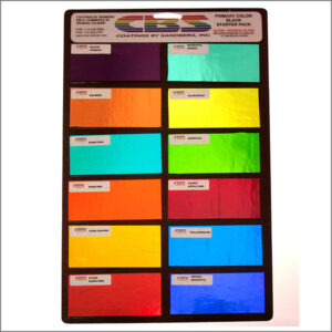Primary Colors Dichroic Starter Pack - 90 COE Assorted Black