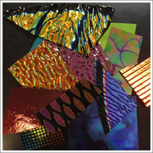 Assorted Dichroic Black 90 COE Scrap Pack (1/2 lb)