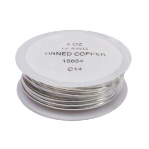Tinned Copper Wire 14 gauge (1/4 lb.)