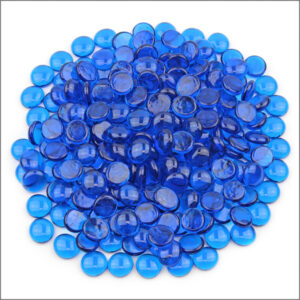 Blue 17-19mm Glass Nuggets (Gems)