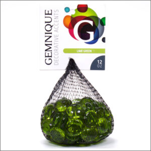 Lime 17-19mm Glass Nuggets (Gems)