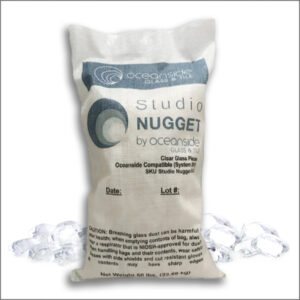 Oceanside Clear 96 C.O.E. Studio Glass Nuggets (50 lb)