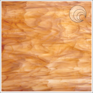 Oceanside White & Medium Amber Opalescent Glass (315-2S-F)