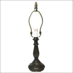 Small Lily Lamp Base with Antique Bronze Finish