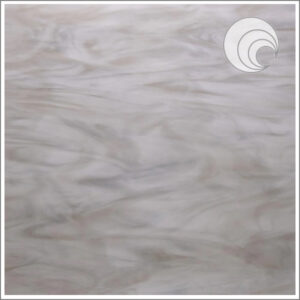 Oceanside White & Raincloud Smooth Glass (385-1S-F)