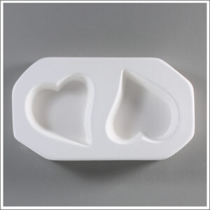 Two Hearts Mold 5.75"x3.25"x1" (LF124)