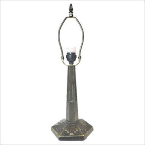 Baroque Metal Lamp Base Dark Antique Bronze Finish
