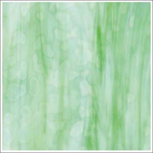 Bullseye Light Celery Green Ring Mottle Glass (006207-0000)