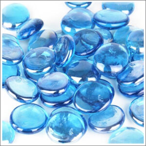 Light Blue 30-32mm Glass Nuggets (Gems)